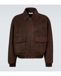 FRAME - Retro Suede Blouson Jacket - Lyst