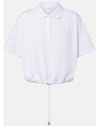 Moncler - Cotton Pique Polo Shirt - Lyst