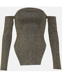 KHAITE - Maria Off-Shoulder Top - Lyst