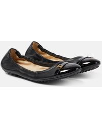 Tod's - Bubble Leather Ballet Flats - Lyst
