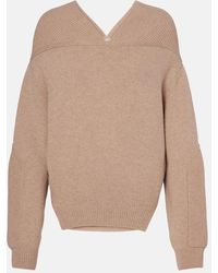 Victoria Beckham - Top Aus Wolle Und Kaschmir - Lyst