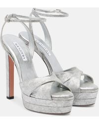 Aquazzura - Divine 130 Platform Sandals - Lyst