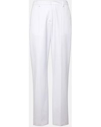 Valentino - Low-Rise Cotton Slim Pants - Lyst