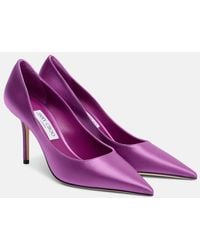 Jimmy Choo - Love 85 Satin Pumps - Lyst
