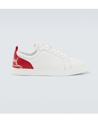 Christian Louboutin - Fun Louis Junior Leather Sneaker - Lyst