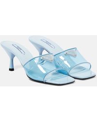 Prada - Mules De Pvc Con Piel - Lyst