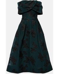 Rebecca Vallance - Beryl Embroidered Midi Dress - Lyst