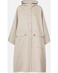 Brunello Cucinelli - Hooded Cashmere Cape - Lyst