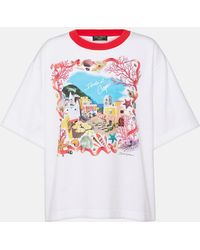 Dolce & Gabbana - Capri Printed Cotton Jersey T-shirt - Lyst