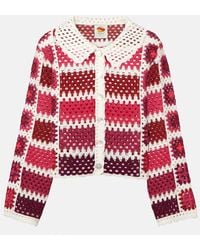 FARM Rio - Cardigan En Crochet De Coton - Lyst
