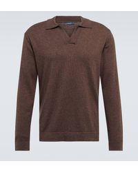 Frescobol Carioca - Aurelio Wool And And Cotton Polo Sweater - Lyst