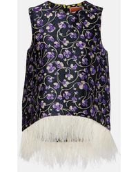 La DoubleJ - Top La Scala En Jacquard A Plumes - Lyst