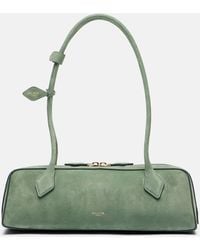 Alaïa - Le Teckel Medium Suede Shoulder Bag - Lyst