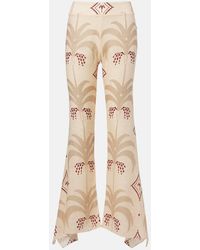 Johanna Ortiz - Femininity Dramatic Linen Flared Pants - Lyst