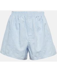 Chloé - High-Rise Shorts aus Baumwolle - Lyst