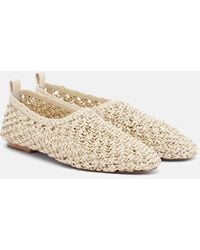 Souliers Martinez - Pisa Woven Leather Ballet Flats - Lyst