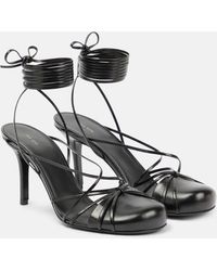 The Row - Joan Leather Sandals - Lyst