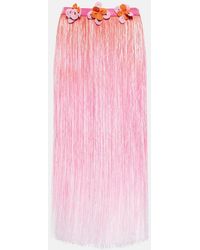 Roberta Einer - Falda midi Ombre con piel y borla - Lyst