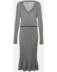 Proenza Schouler - Eden Wool-Blend Midi Dress - Lyst