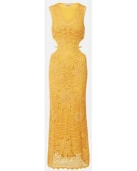 Jonathan Simkhai - Lyla Crochet Floral Cotton Maxi Dress - Lyst
