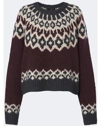 Nili Lotan - Isaline Fair Isle Cashmere And Silk Sweater - Lyst