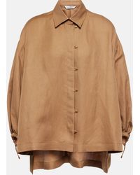 Max Mara - Rodeo Oversized Linen And Silk Shirt - Lyst
