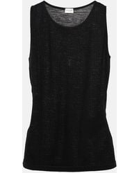 Saint Laurent - Knitted Wool Tank Top - Lyst