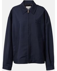 Miu Miu - Mohair And Wool Blouson Jacket - Lyst