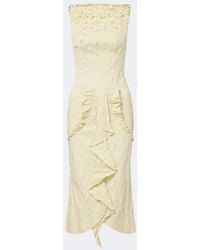 ShuShu/Tong - Embellished Cotton-Blend Cocktail Dress - Lyst