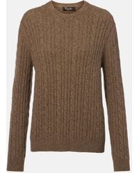 Loro Piana - Cable-Knit Cashmere Sweater - Lyst