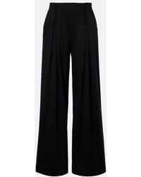 Max Mara - Cocco Virgin Wool Jersey Wide-Leg Pants - Lyst