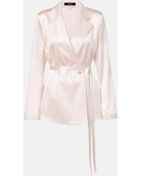 JOSEPH - Joubert Silk Satin Blazer - Lyst