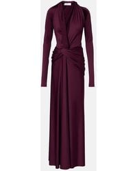 Victoria Beckham - Robe Aus Jersey - Lyst