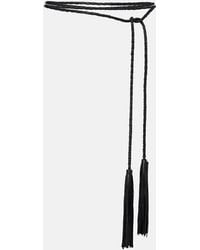Nour Hammour - Leather Tassel Belt - Lyst