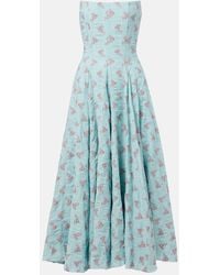 Markarian - Rousseau Floral Cotton-Blend Midi Dress - Lyst