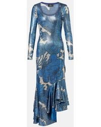 Etro - Printed Midi Dress - Lyst