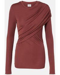 Isabel Marant - Dressi Draped Jersey Top - Lyst