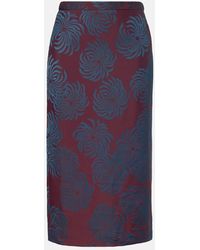 Dries Van Noten - Falda Midi Estampada - Lyst