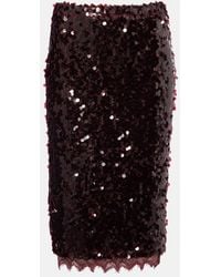 Christopher Esber - Opaline Sequined Midi Skirt - Lyst