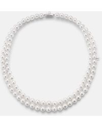 Mikimoto - 18Kt Necklace With Pearls - Lyst