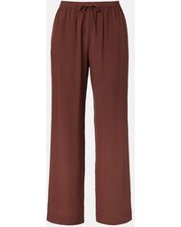 Asceno - Aurelia Silk Crepe Wide-Leg Pants - Lyst