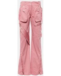 Blumarine - Low-Rise Straight Cargo Jeans - Lyst