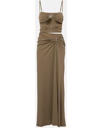 Christopher Esber - Vestido Largo Orbit Fruncido - Lyst