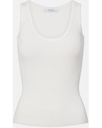 Max Mara - Ribbed-Knit Jersey Tank Top - Lyst