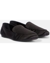 KHAITE - Monroe Satin Loafers - Lyst