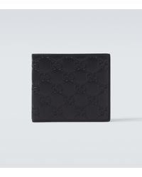 Gucci - Cartera Emblem De Piel Con Gg - Lyst
