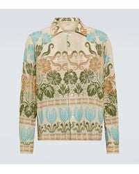 Bode - Tulipa Printed Cotton Shirt - Lyst