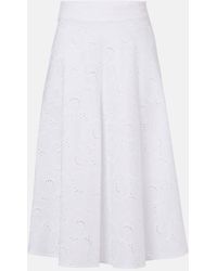 Dorothee Schumacher - Summer Blossom Broderie Anglaise Midi Skirt - Lyst