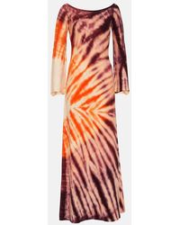 Gabriela Hearst - Kells Tie-Dye Off-Shoulder Maxi Dress - Lyst