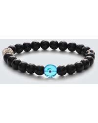 Ileana Makri - Sterling Beaded Bracelet With Onyx And Diamonds - Lyst